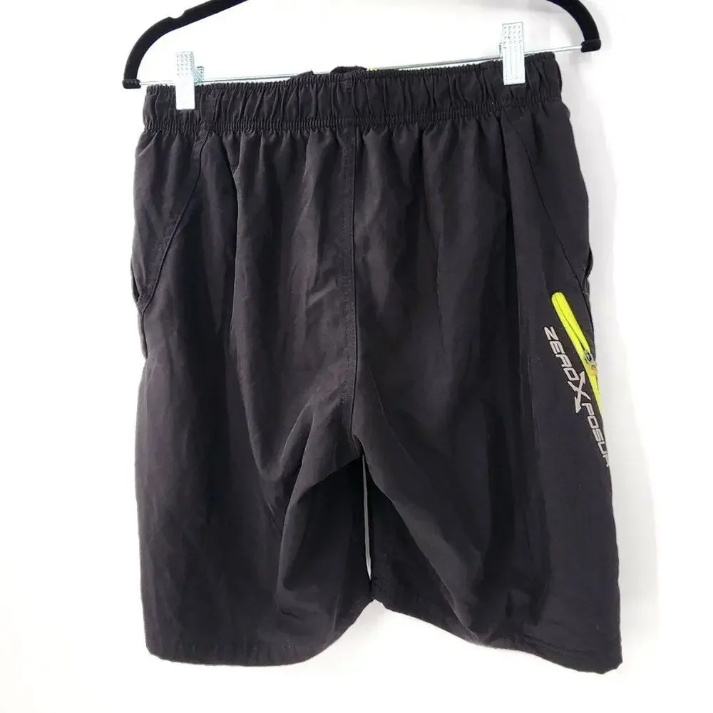 ZERO XPOSUR Black Swim Trunks Mens Size Small S